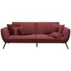 Bigsofa Trendy Bordeaux - Bordeaux/Rot, MODERN, Holzwerkstoff (260/93/124cm) - Premium Living
