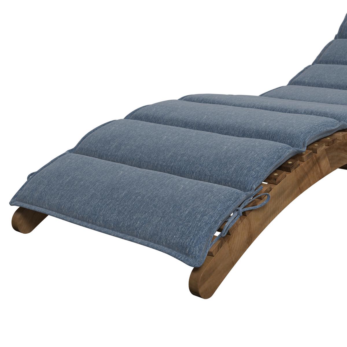 Napozóágy Natalie - szürke, Natur, textil/fa (180/62/54cm) - Mömax