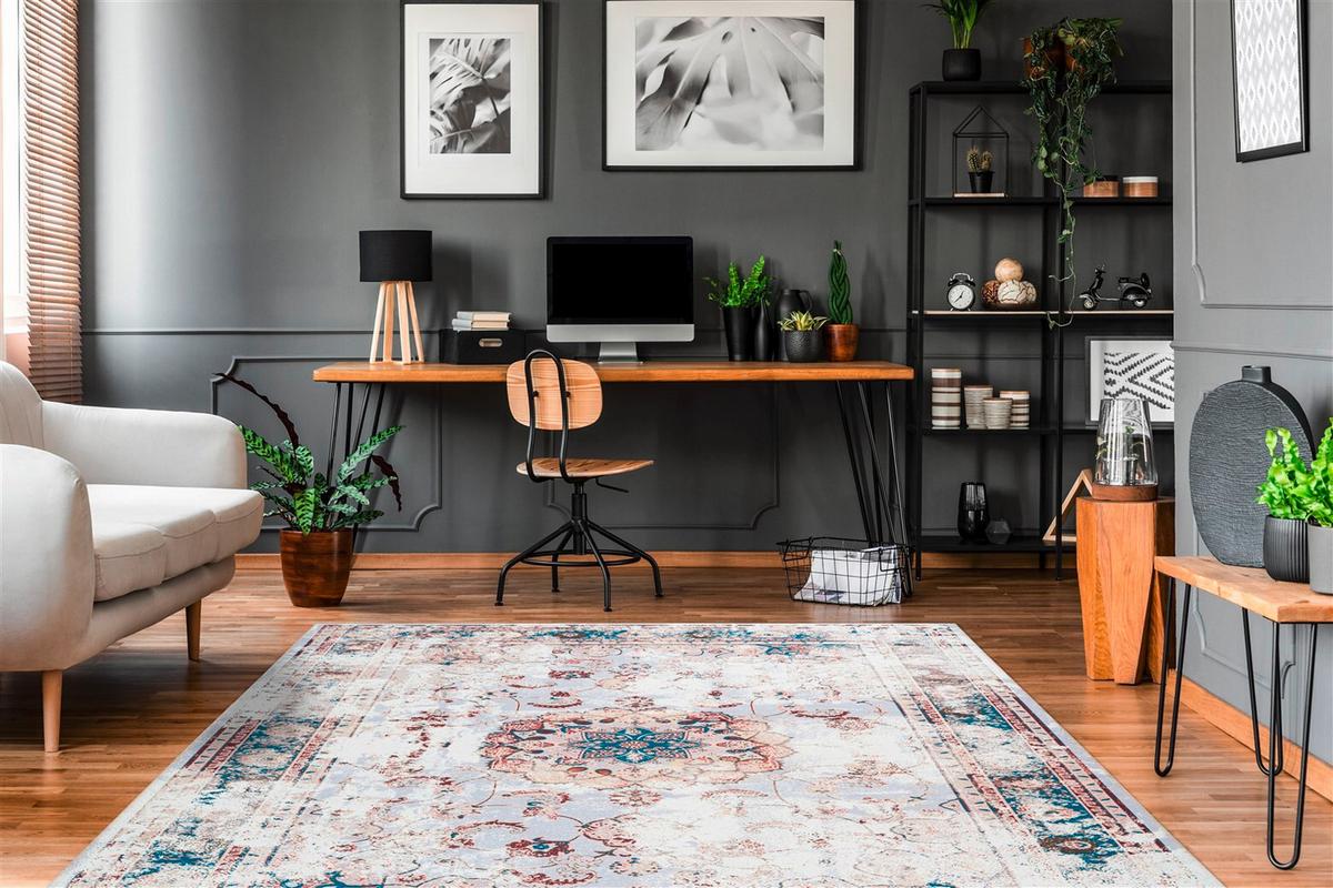 FLACHWEBETEPPICH Galaxy 200 Multi / Braun - Multicolor/Braun, Basics, Textil (120/170cm) - Kayoom