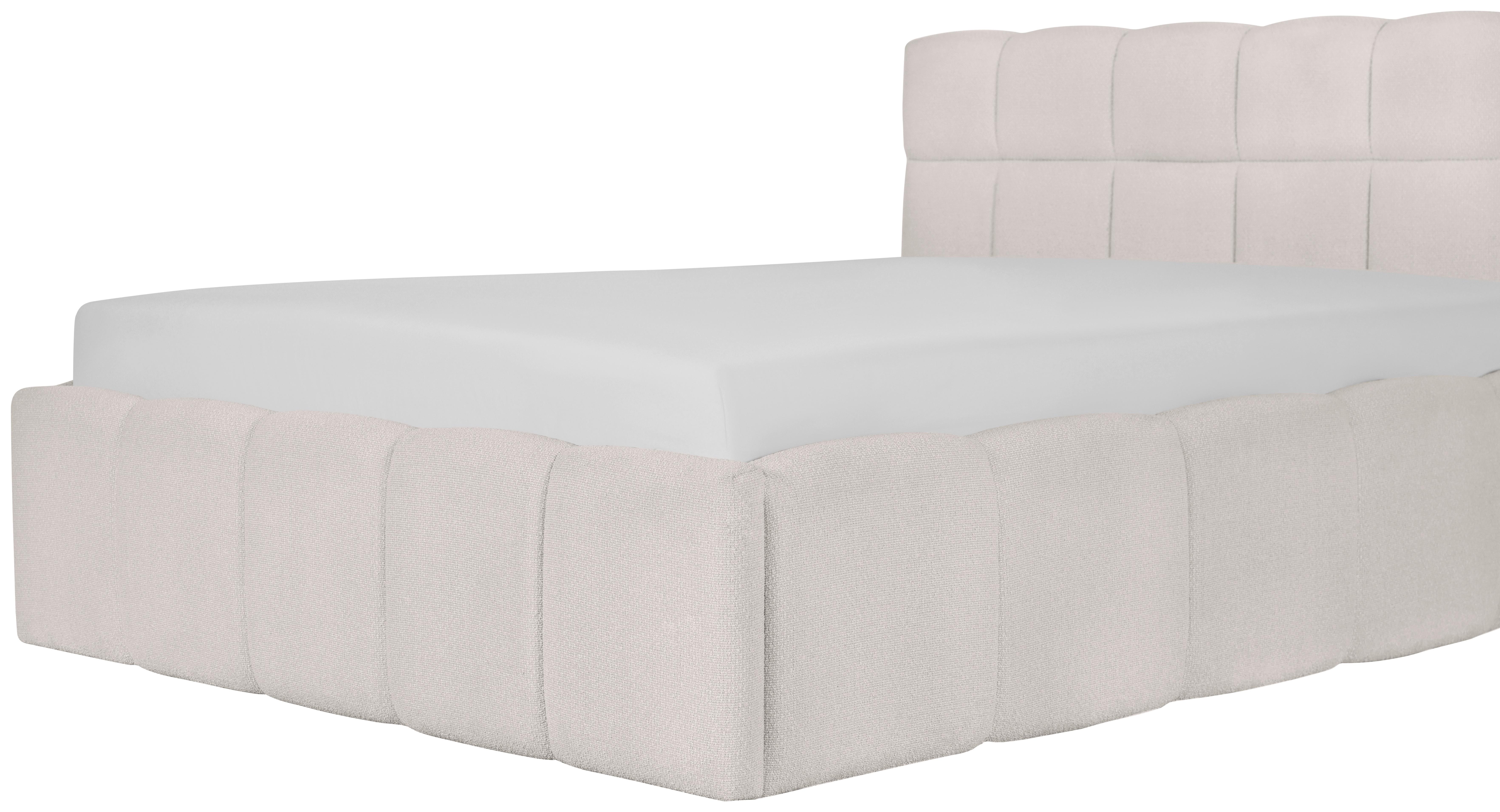 STOPPAD SÄNG ASCONA -EXKLUSIV- -BASED- - svart/cremefärgad, Klassisk, textil/plast (140/200cm) - Based