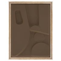 Bild Enno Dunkelbraun ca. 30x40cm - Eichefarben/Dunkelbraun, Holzwerkstoff/Kunststoff (30/40cm) - Modern Living