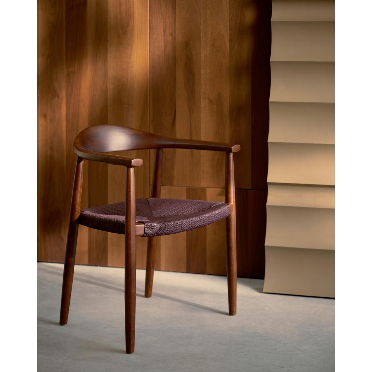 Armlehnstuhl-Set Embrace Dunkelbraun B: 64cm - Dunkelbraun, MODERN, Holz (64/76/53cm) - Livetastic