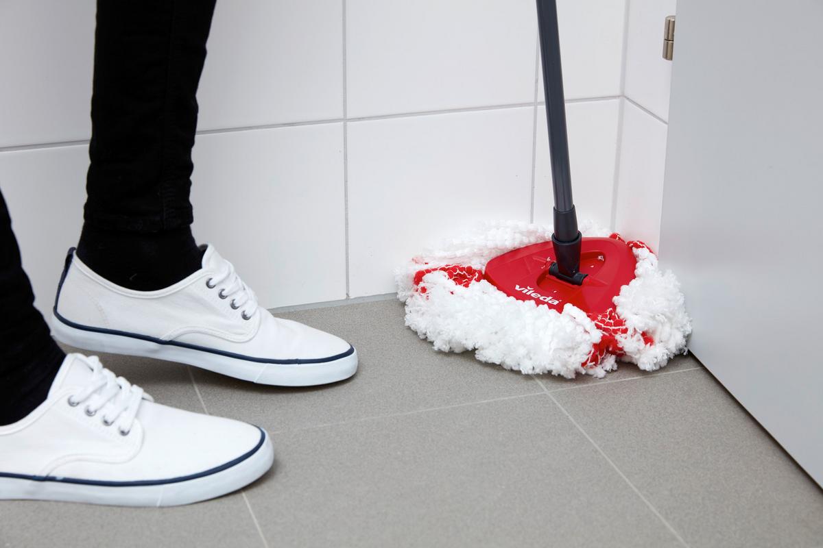 Bodenreinigungsset Easy Wring Supermocio Turbo, 3-teilig - Schwarz/Weiß, Basics, Textil (49/29,6/29,3cm) - Vileda