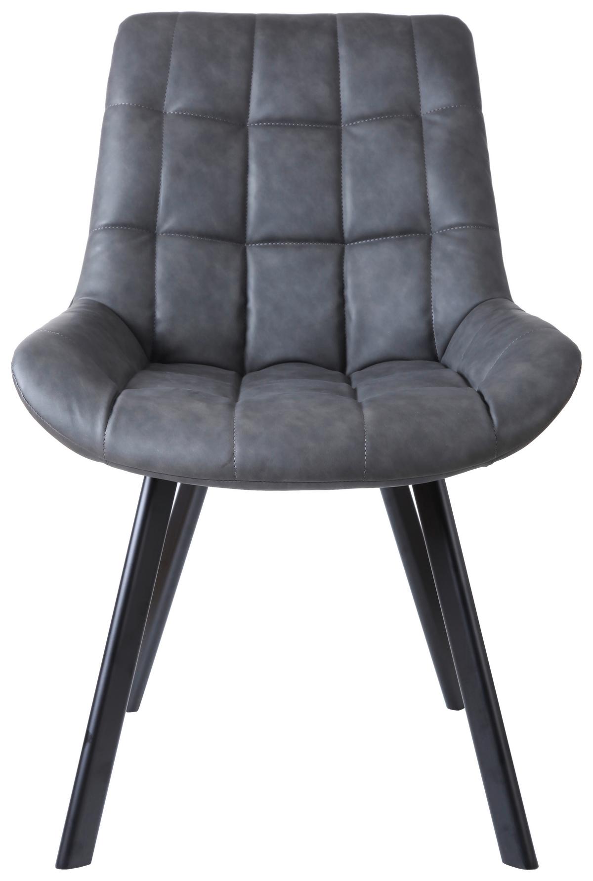 KRZESŁO HAYO - czarny/szary, Konventionell, metal/tkanina (56/84/60cm) - Livetastic