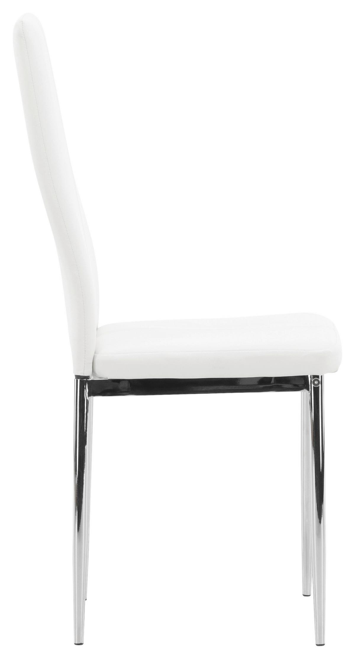 STUHL-SET PASTILL - Silberfarben/Weiß, Design, Kunststoff/Textil (42/99/45cm) - Livetastic