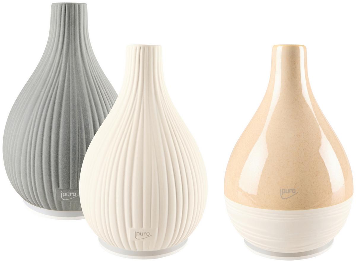 DYFUZOR ZAPACHOWY AROMA VASE BEIGE - beżowobrązowy, Basics (23cm) - Ipuro
