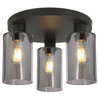 Reflektor Hadera - črna, Moderno, kovina/steklo (34/22cm) - Modern Living