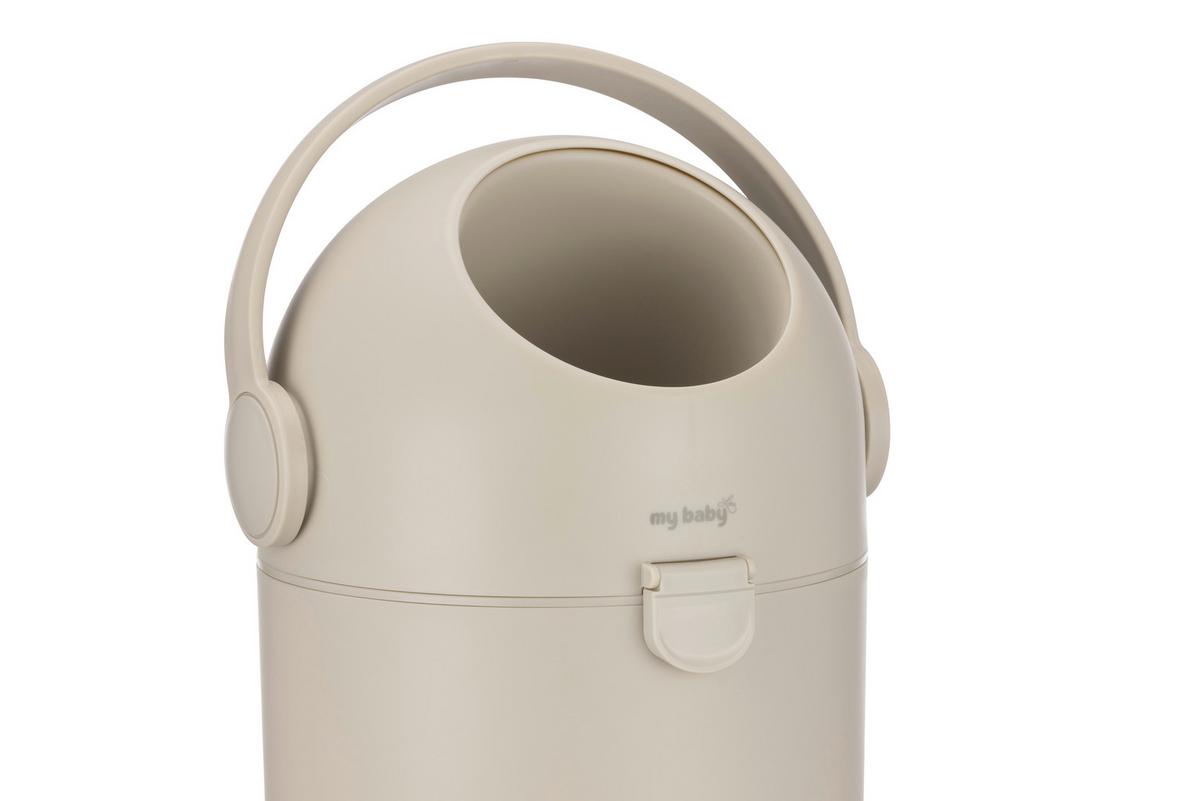 KOSZ NA PIELUCHY SCONCS - beżowy, Basics, tworzywo sztuczne (26/55cm) - My Baby Lou