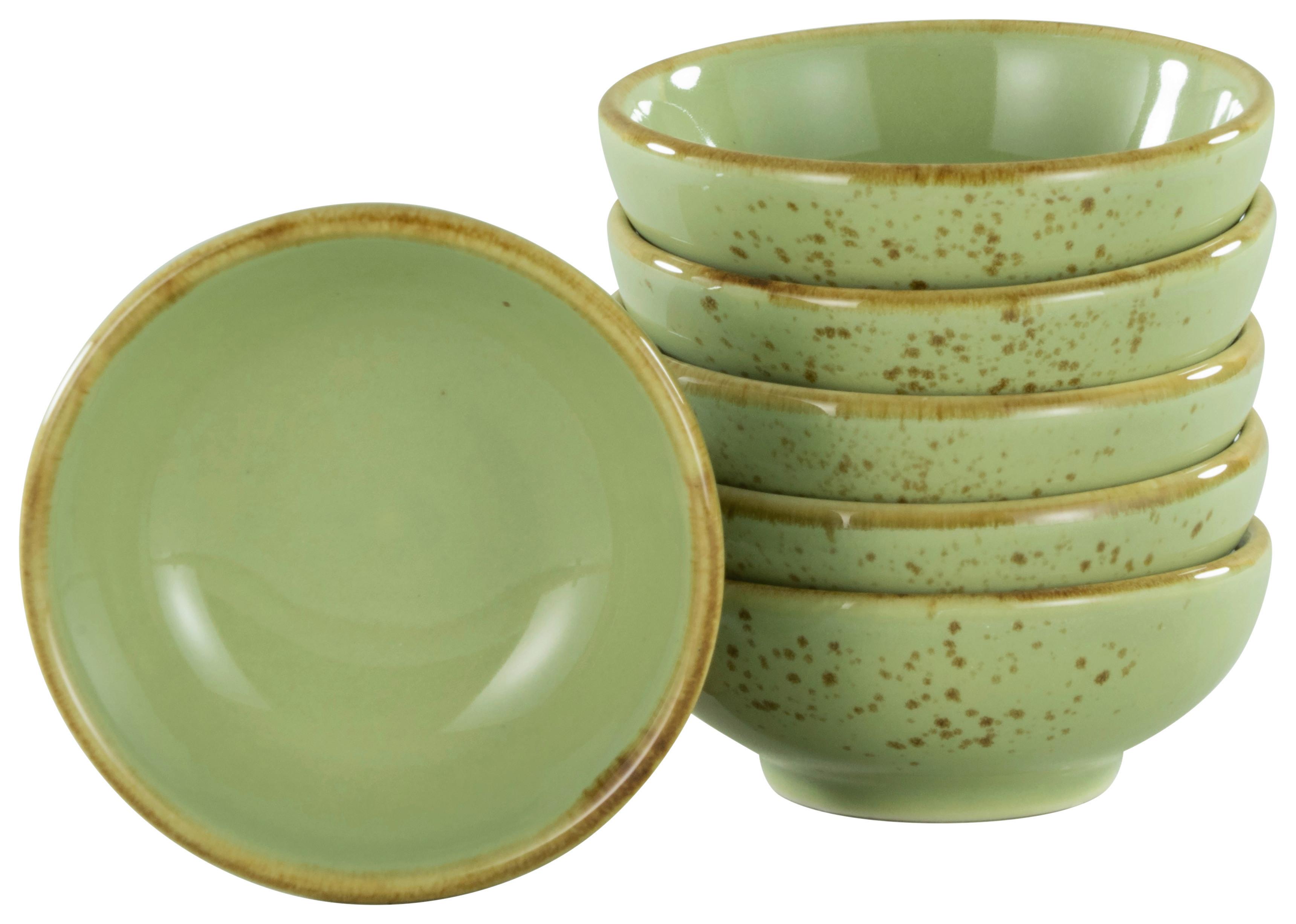 Set Skodelic Za Omake Green, 6-Delni - zelena, Trend, keramika (8cm) - Creatable