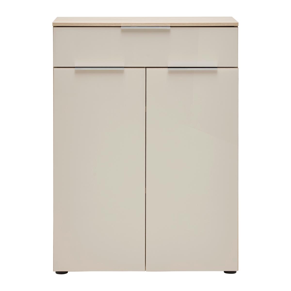 Schranksystem Siena Kaschmir/Eichefarben - Kaschmir/Chromfarben, MODERN, Holzwerkstoff/Metall (80/110/38cm) - Mömax