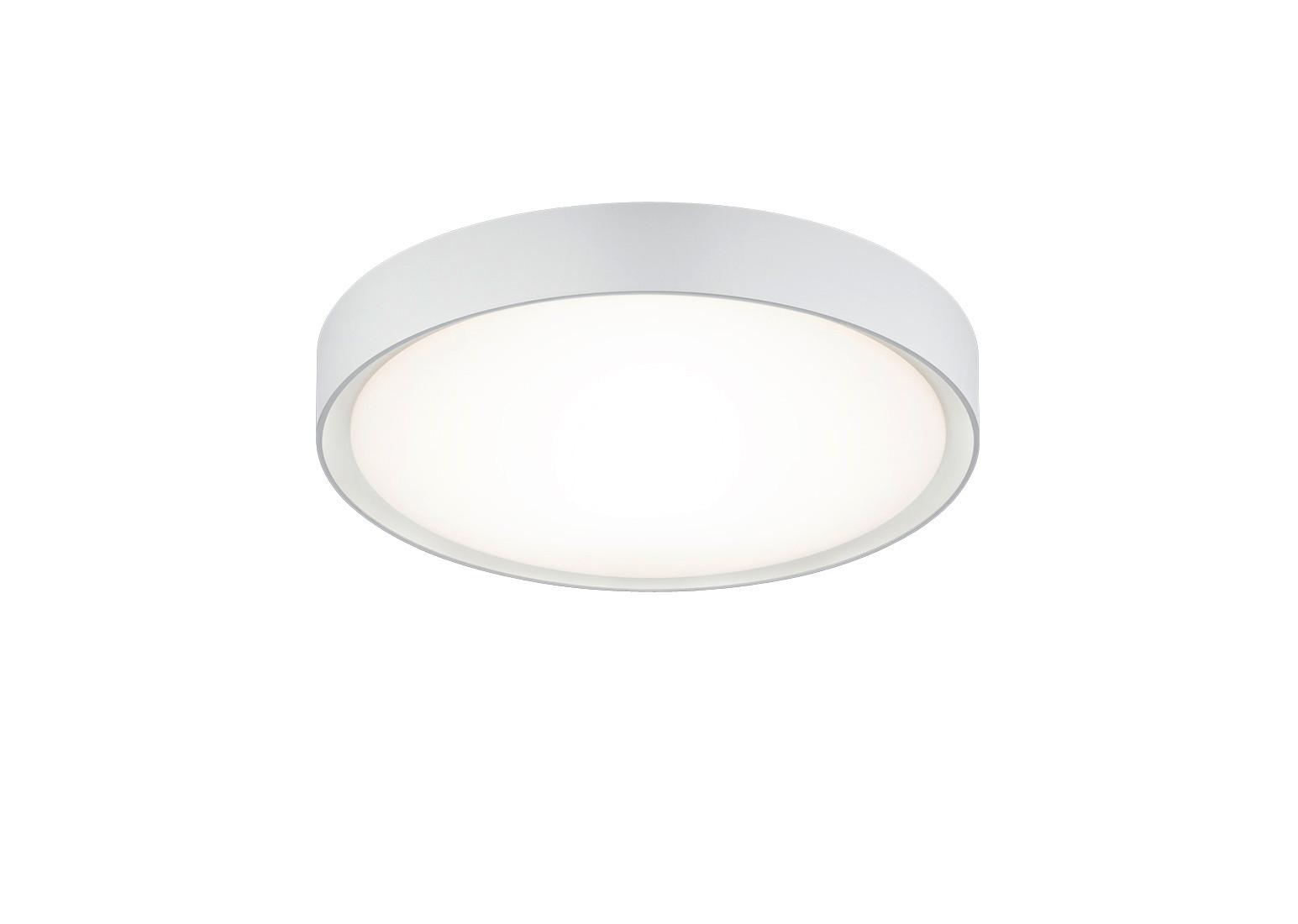 Badezimmer-Deckenleuchte Clarimo in Weiß max. 18 Watt - Weiß, KONVENTIONELL, Kunststoff/Metall (33,0/33,0/9,0cm) - Trio Leuchten