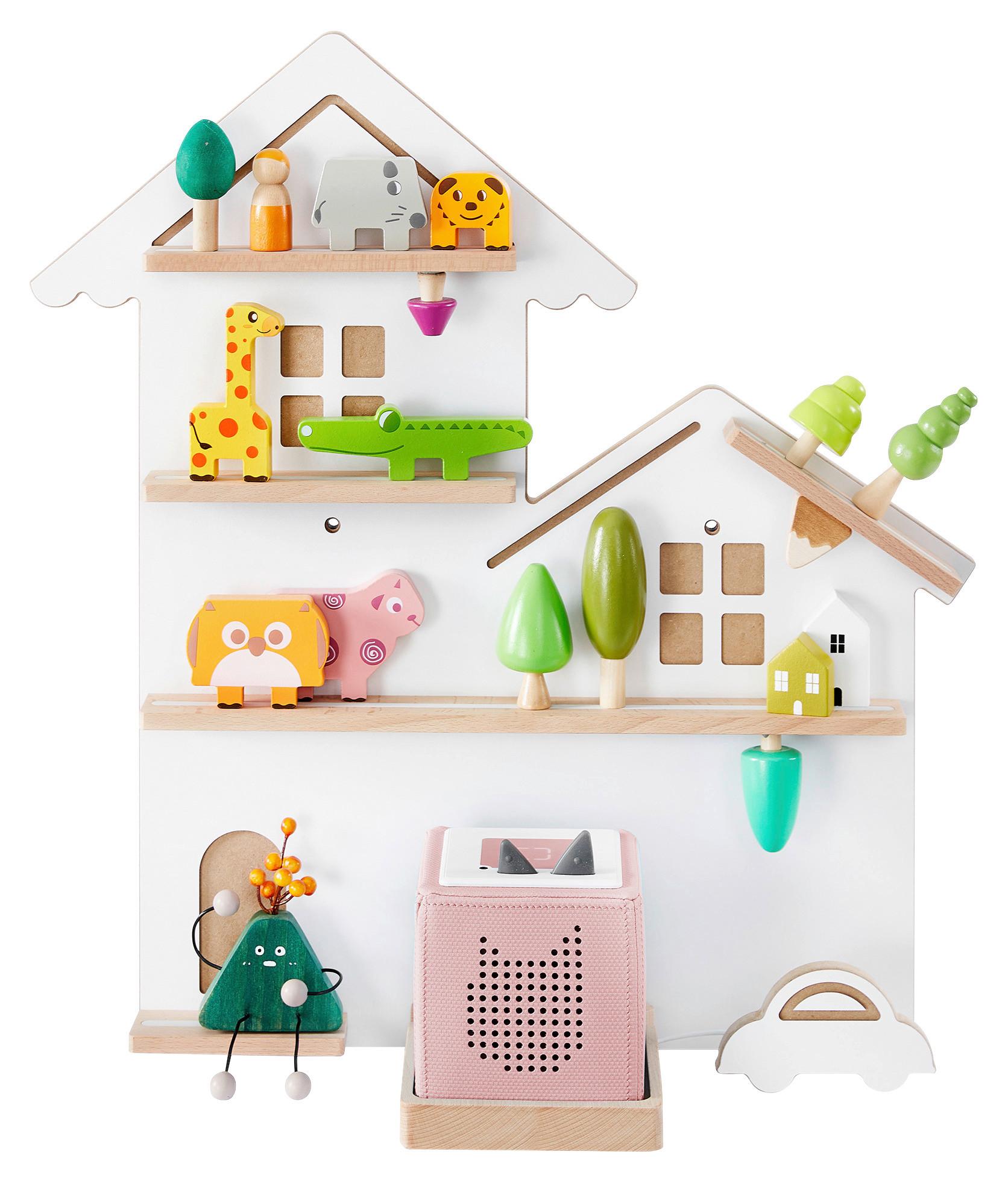 Kinderregal in Weiß MDF ca. 55,8x60x18 cm - Weiß, MODERN, Holz/Holzwerkstoff (55,8/60/18cm) - MID.YOU