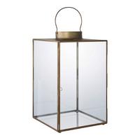 Laterne Mohali Lantern Orange - Orange, Design, Glas/Metall (24.5/42/24.5cm)