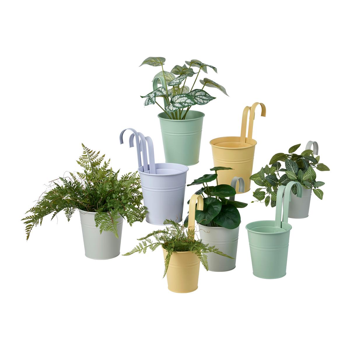 Übertopf Zana Flieder Ø ca. 13cm - Flieder, Metall (13/13,5/13cm) - Mömax