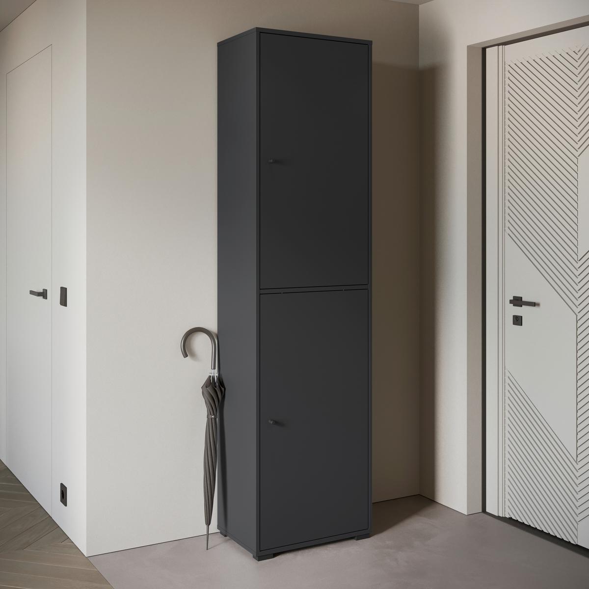 Omara Za Čevlje Dino, Črna - črna, Basics, kovina/umetna masa (50/190/33cm) - P & B