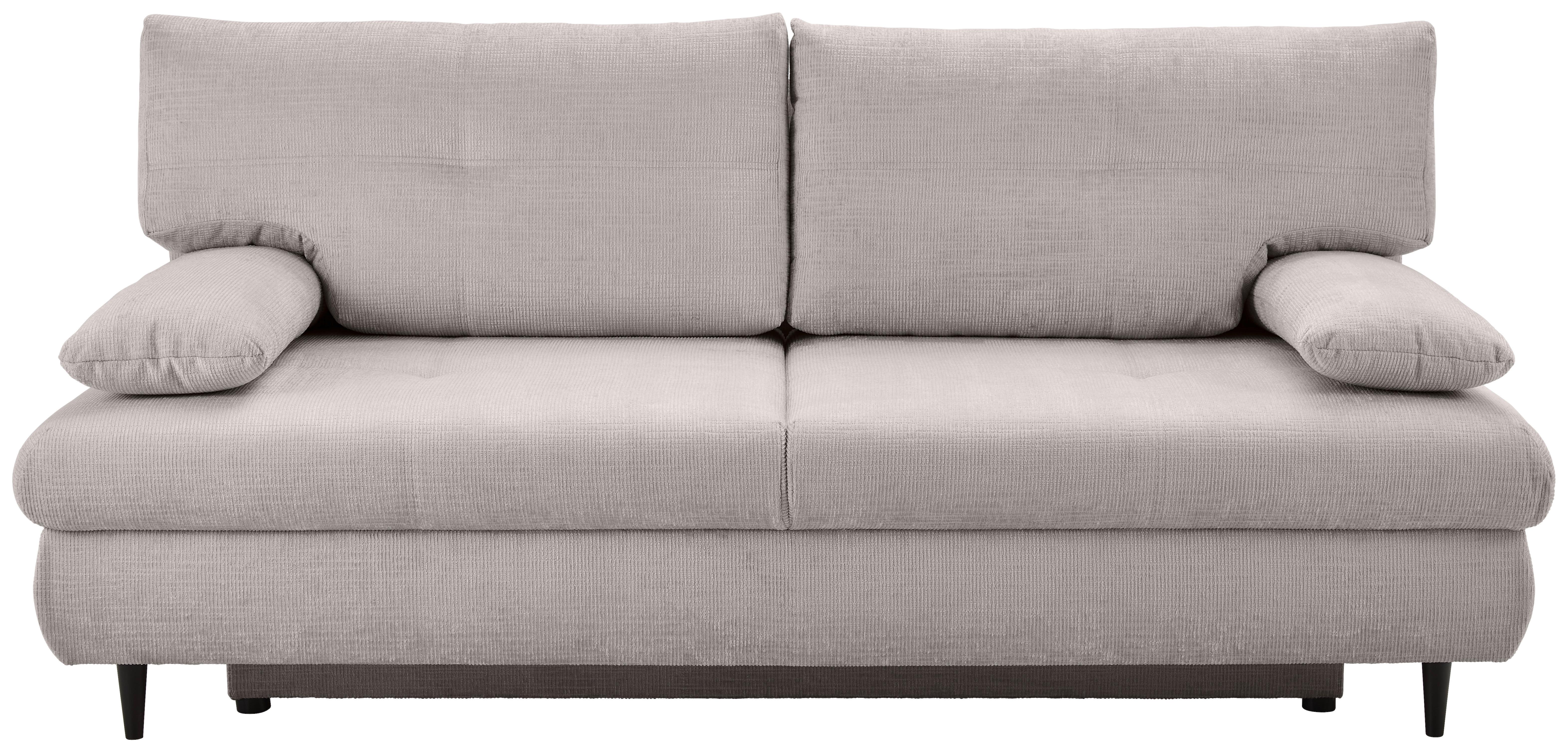 Trosjed Na Razvlačenje Virgo - bež/crna, Konvencionalno, tekstil/drvo (212/97/105cm) - Modern Living