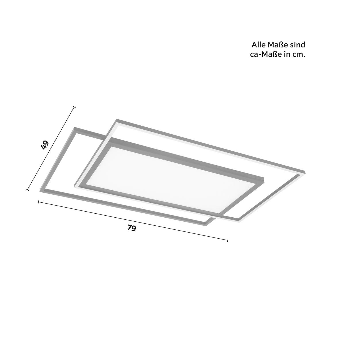 LAMPA SUFITOWA LED CEDRIK - czarny, Modern, tworzywo sztuczne/metal (79/49/5cm) - Bessagi Home