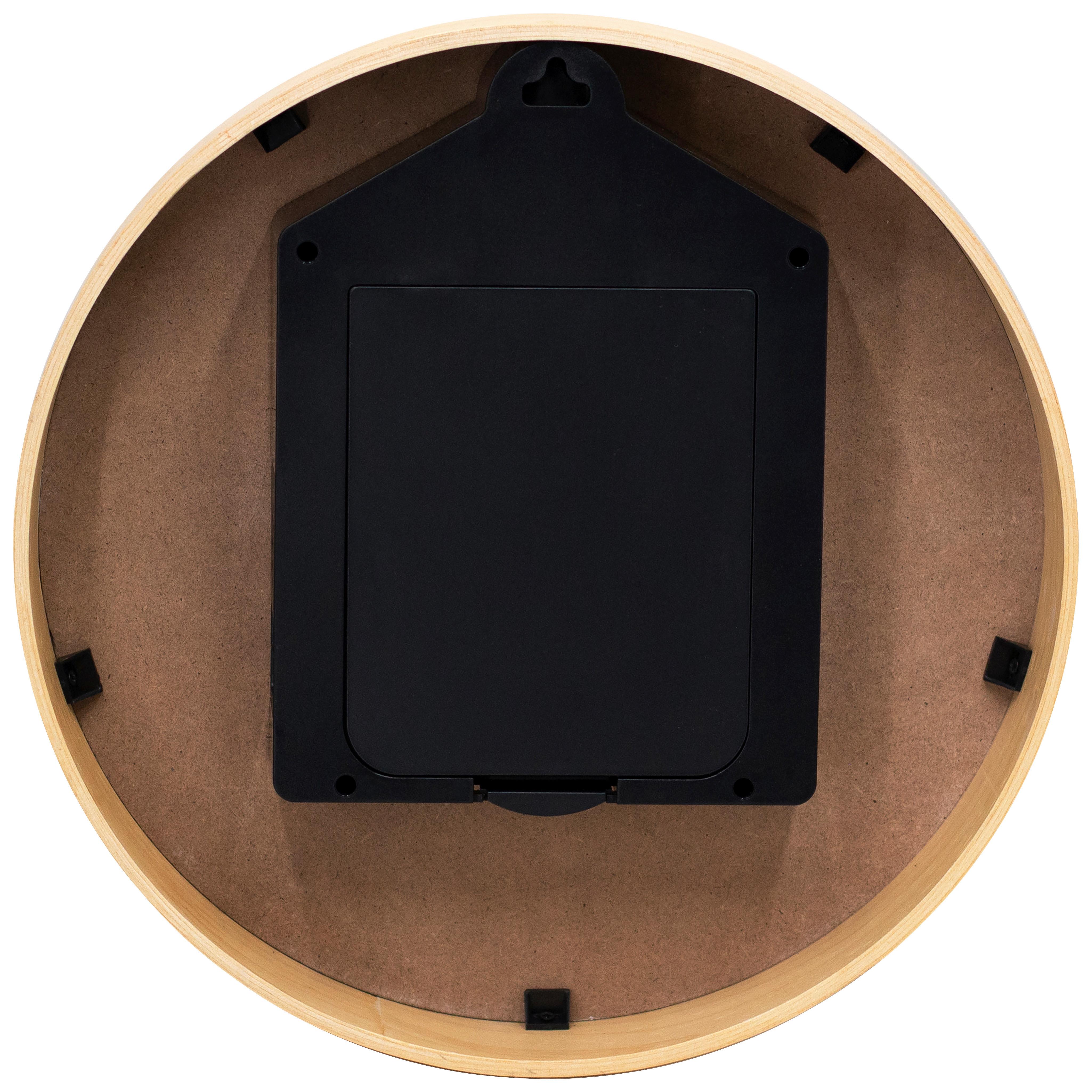 Wanduhr Kukuk Natur/Schwarz - Schwarz/Naturfarben, MODERN, Holz (31,5cm) - Mömax