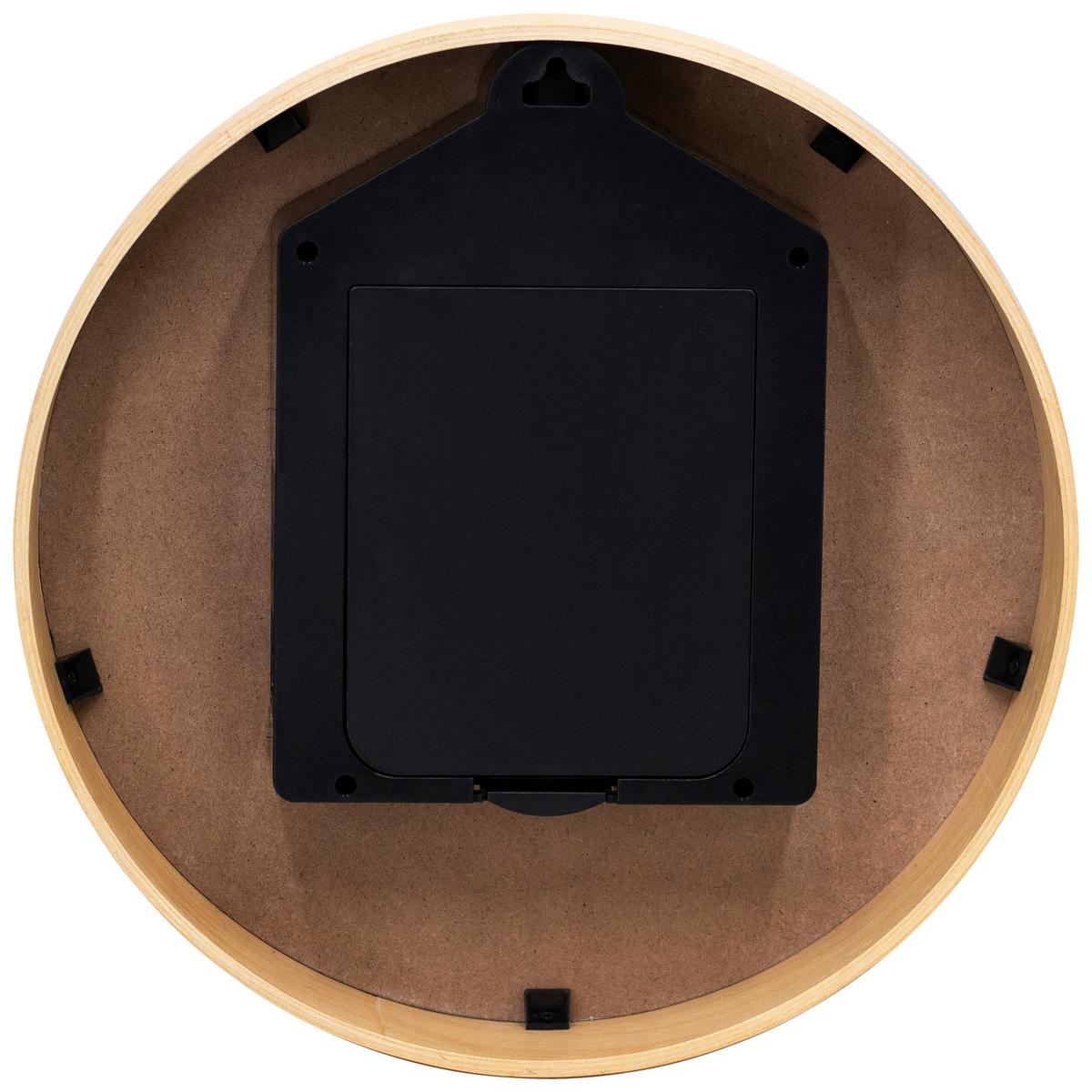 Wanduhr Kukuk Natur/Schwarz - Schwarz/Naturfarben, MODERN, Holz (31,5cm) - Mömax