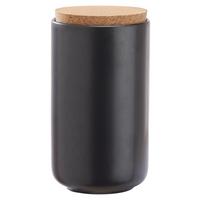 Posoda Za Shranjevanje Svea - črna/naravne barve, Moderno, les/keramika (10/18cm) - Premium Living