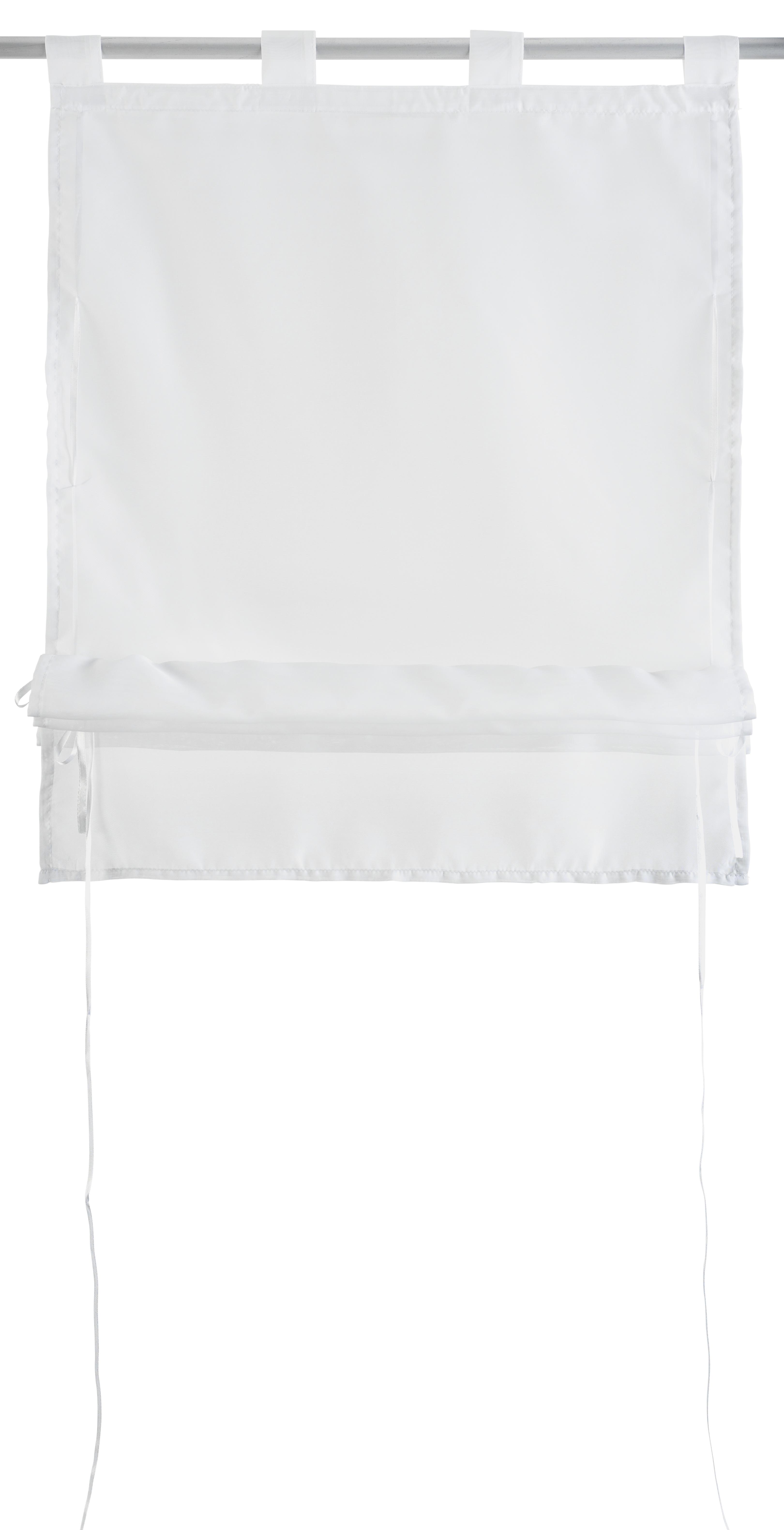 Bändchenrollo Nina in Weiß ca. 60x140cm - Weiß, Textil (60/140cm) - Modern Living