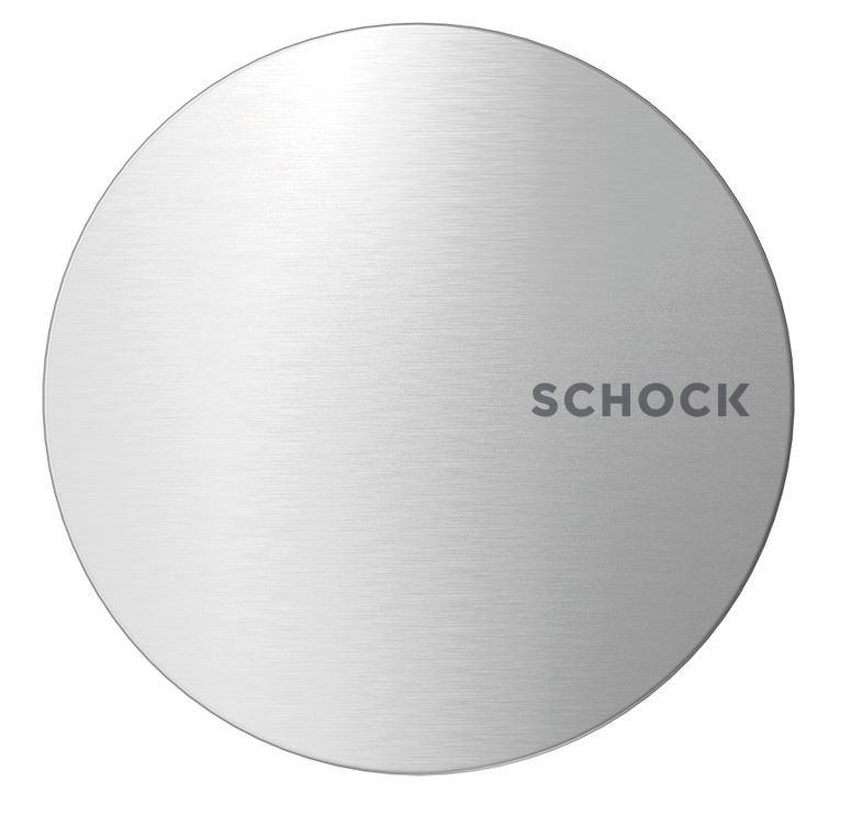 Ventilabdeckung Wastecap - Edelstahlfarben, Metall - Schock