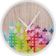 Wanduhr Vanessa Weiß/bunt - Multicolor/Weiß, Papier/Holzwerkstoff (30,5/5,5cm) - Mömax modern living Wanduhr Vanessa Weiß/bunt - Multicolor/Weiß, Papier/Holzwerkstoff (30,5/5,5cm) - Mömax modern living