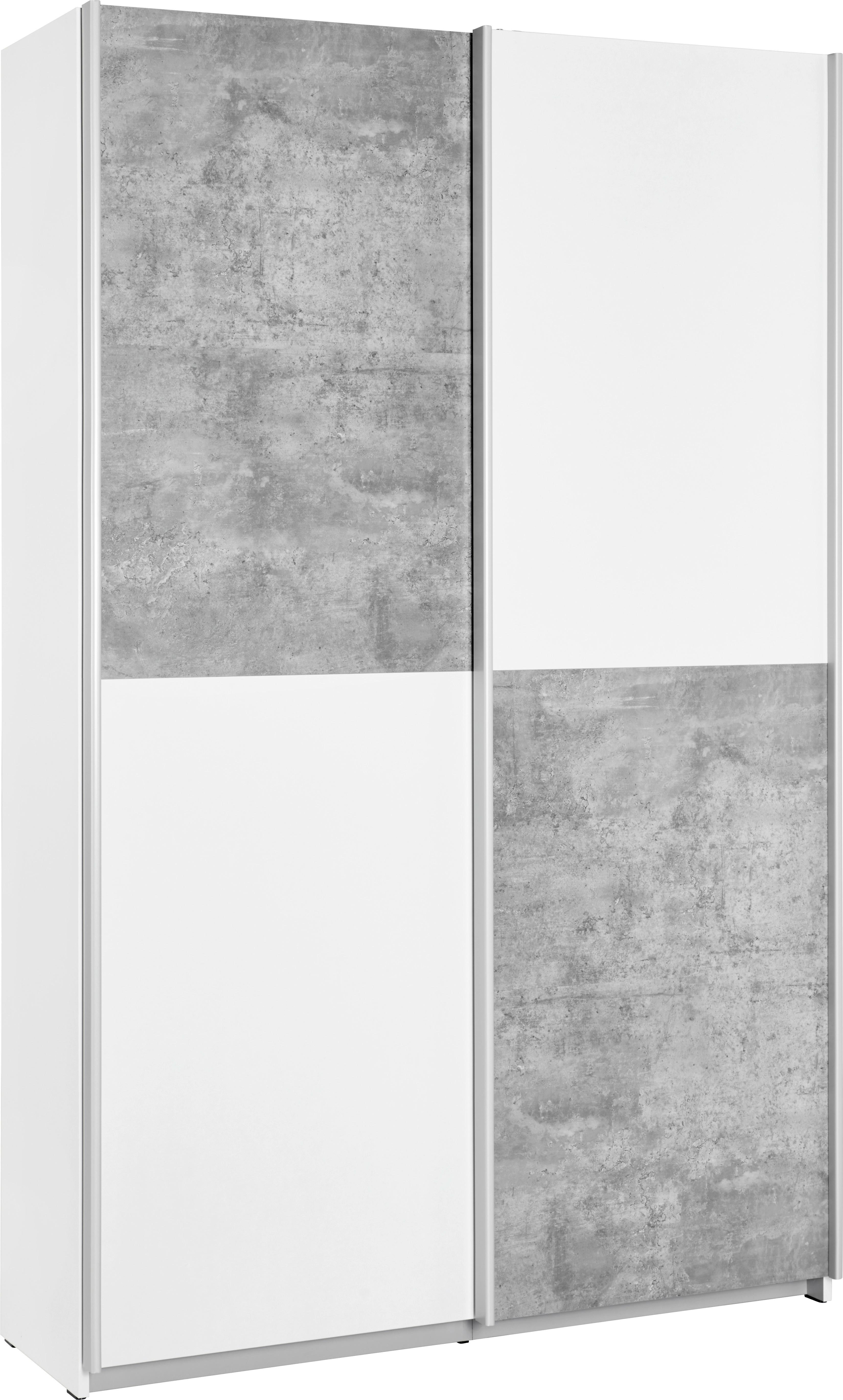 Večnamenska Omara Ohio - siva/črna, Konvencionalno, kovina/umetna masa (120/191/42cm) - Modern Living
