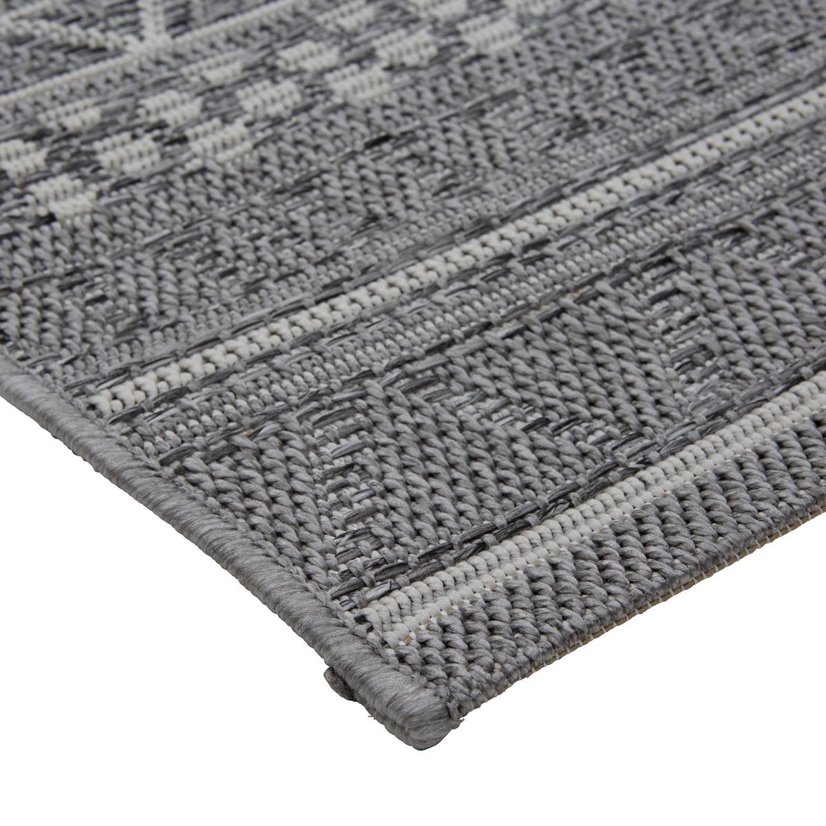 Covor cu țesătură plată Ottawa 1 - gri, Basics, textil (80/200cm) - Mömax