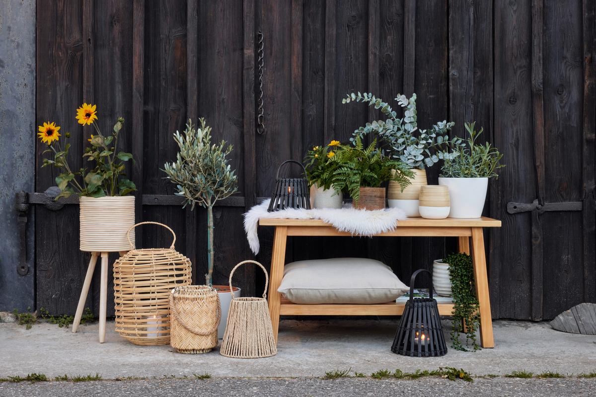 Übertopf Bamboo in Natur Ø ca. 21,5cm online kaufen ➤ mömax