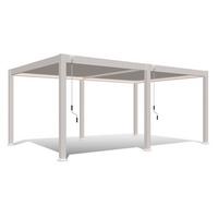 Pavillon Deluxe Plus ca. 600x255x400 cm Alu Weiß - Weiß, Basics, Metall (600/255/400cm) - WEIDE