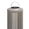 LAMPE SOLAIRE MADONNA - gris clair/blanc, MODERN, métal/textile (22/54/22cm) - Bessagi Garden