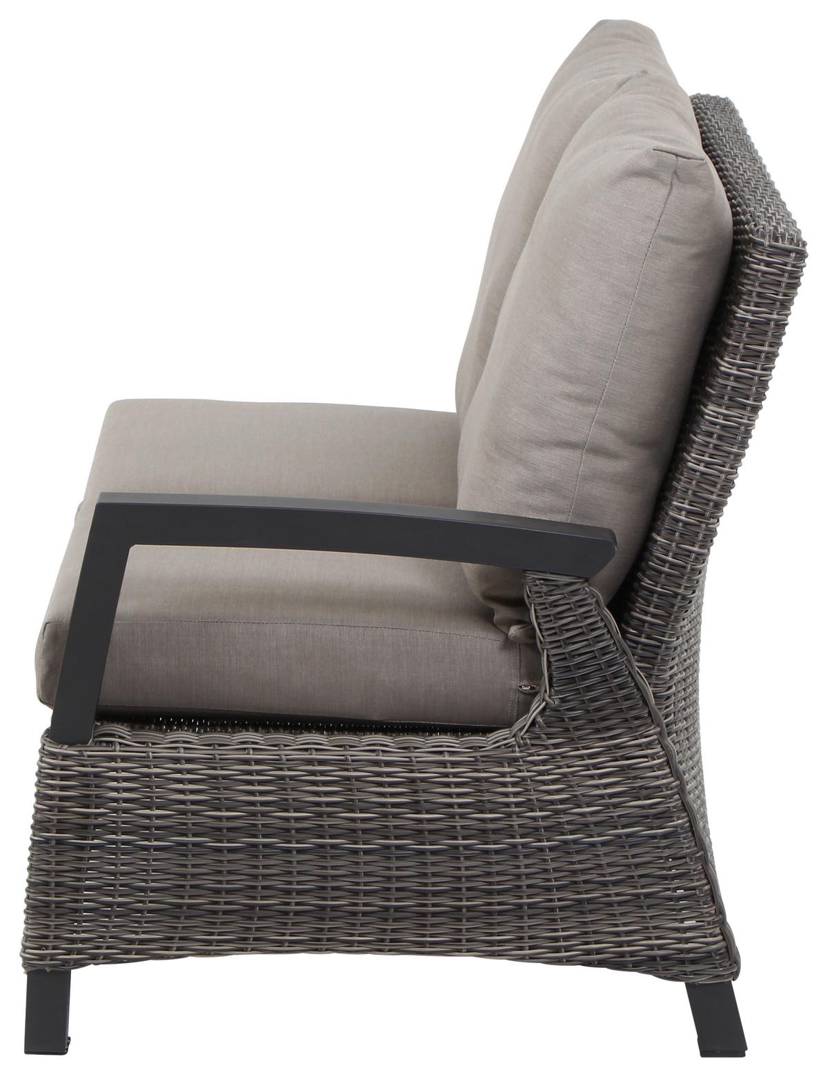 Loungegarnitur Corido 4-tlg. Grau - Grau, Basics, Keramik/Kunststoff (219/88/219cm) - Siena Garden