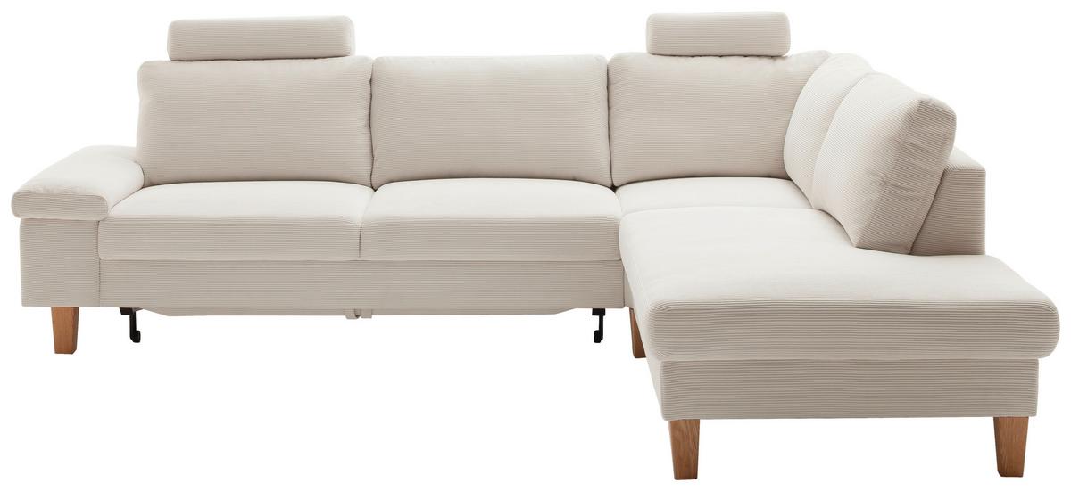 Wohnlandschaft Corvara Weiß - Weiß, KONVENTIONELL, Holz/Holzwerkstoff (286/86/220cm) - Premium Living