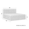 BOXSÄNG MALA - ljusgrå/svart, Modern, trämaterial/trä (180/200cm) - Bessagi Home