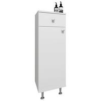 UNTERSCHRANK NILOSI - Weiss/Silberfarben, Modern, Holzwerkstoff/Kunststoff (30/95/30cm) - MID.YOU