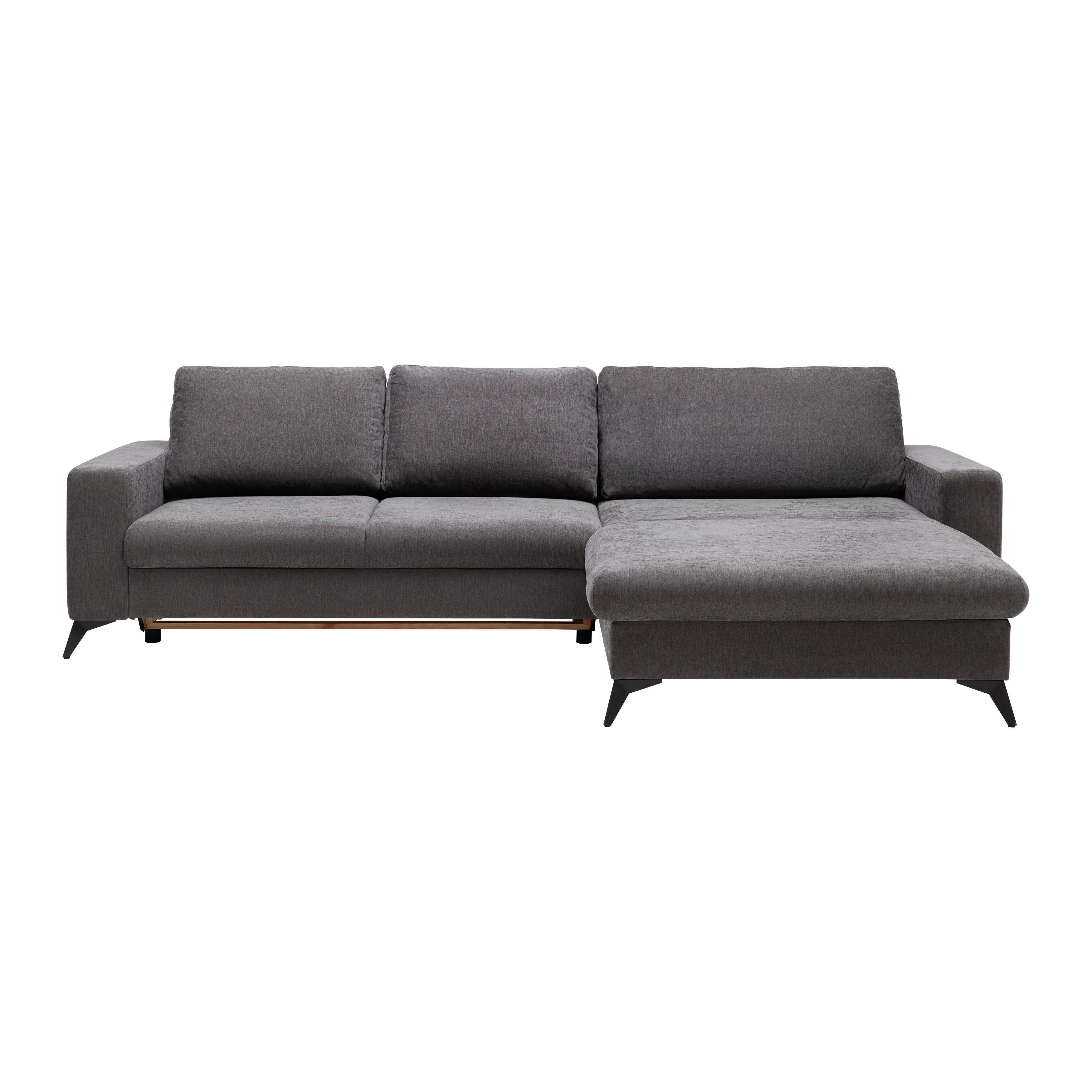 Ecksofa Sunny Grau - Grau, MODERN, Textil (290/87/178cm) - Mömax