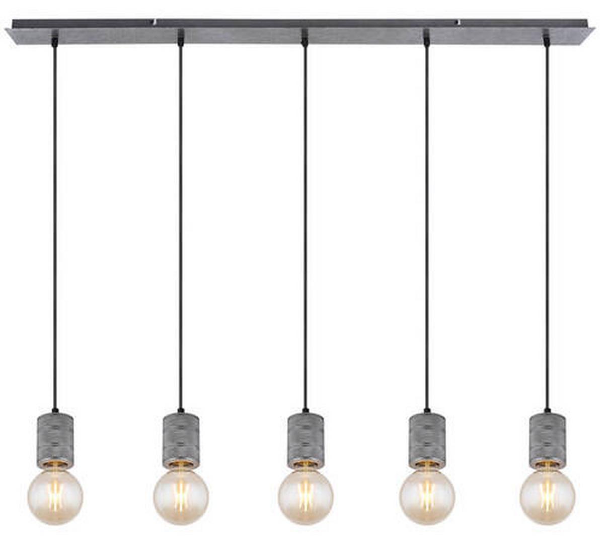 Svjetiljka Viseća 54036-5h - srebrne boje, Basics, metal (115/10/120cm) - Globo