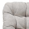 GUNGFÅTÖLJ CLOUD - svart/cremefärgad, Modern, metall/trä (96/88/103cm) - Mömax