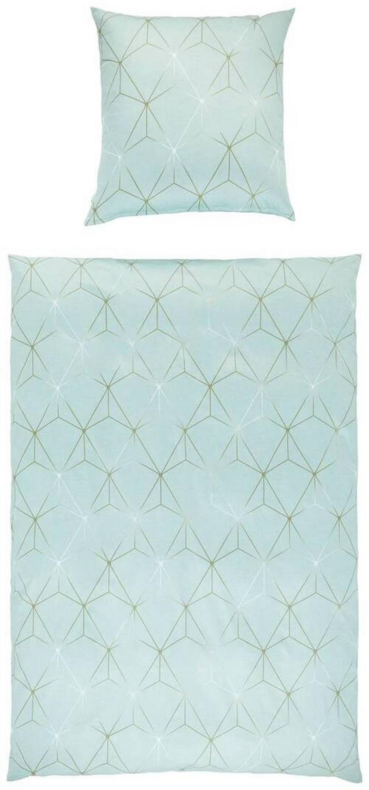 POŚCIEL KIAN - pastelowa zieleń, Design, tkanina (135/200cm) - Estella