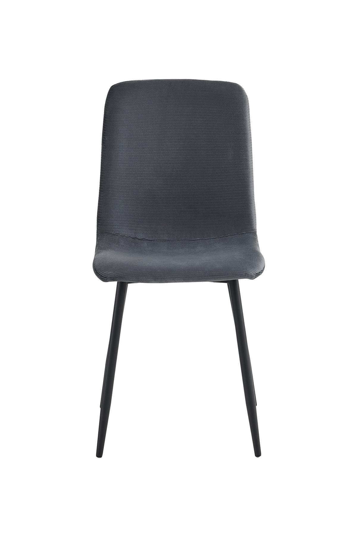 STUHL-SET LEIPZIG S 2ER-SET - Anthrazit/Schwarz, MODERN, Textil/Metall (44/92/54cm) - P & B