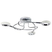 Led Stropna Svjetiljka Aurelion - boje kroma, Design, metal/plastika (49/49/13cm)