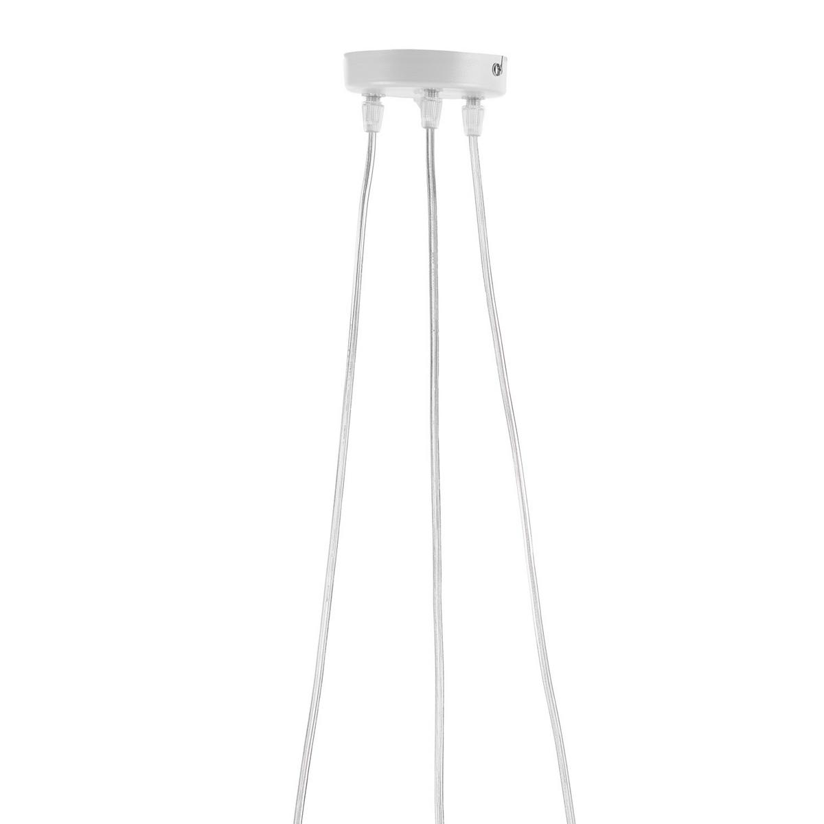 Pendelleuchte Boomerang bianco Weiß max. 22 Watt - Weiß, Design, Metall (65/10/75cm)