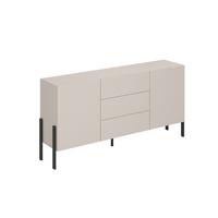 Komód Jukon - kasmírszínű, Modern, faalapú anyag (184/90/40cm)