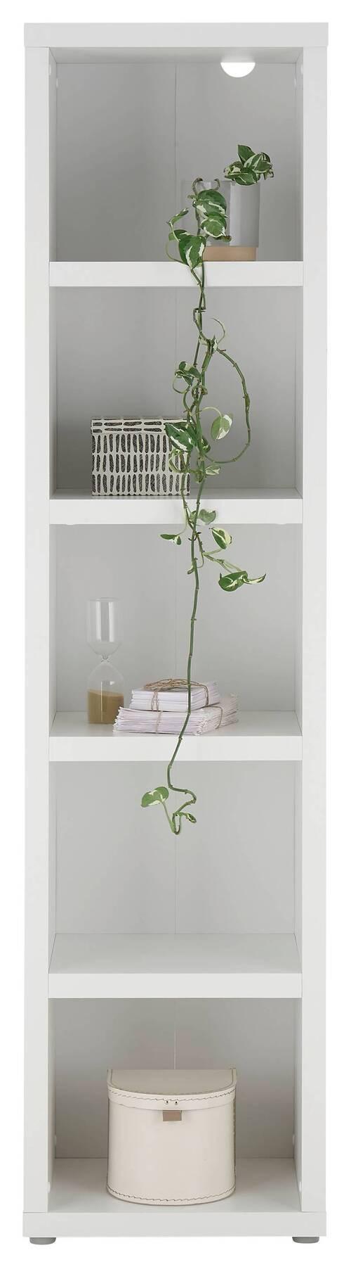 Regal in Weiss - Weiss, Modern, Holzwerkstoff (50/201/38cm) - Mömax