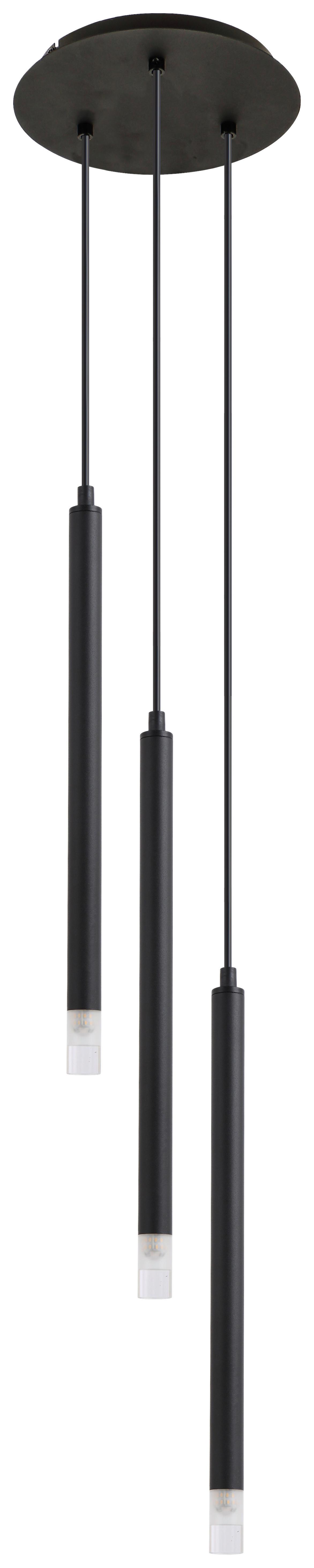 HÄNGLAMPA SIMPL - klar/svart, Modern, metall/plast (24/120cm) - Mömax