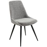 KRZESŁO CORINNA - jasnoszary/czarny, Modern, metal/drewno (49/88/59cm) - MID.YOU