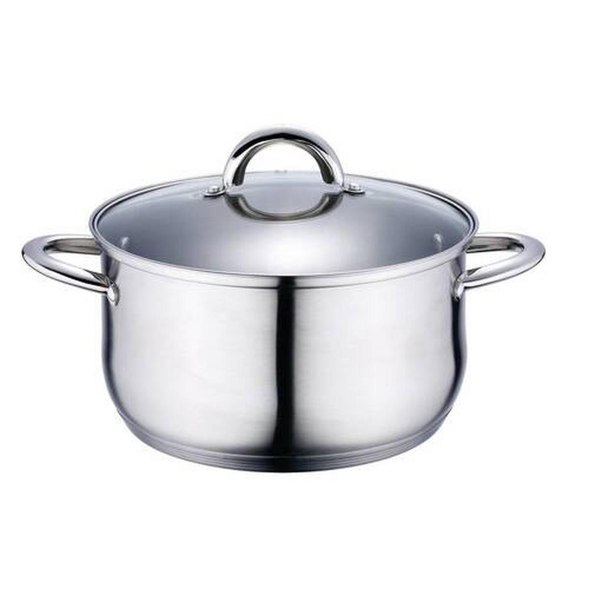 Kochtopset Jumbo, 12-teilig - Edelstahlfarben/Transparent, MODERN, Glas/Metall