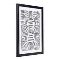 Druckgrafik Roberval Schwarz/Weiß ca. 33x45cm - Schwarz/Weiß, Trend, Glas/Papier (33/1,6/45cm) - Eglo