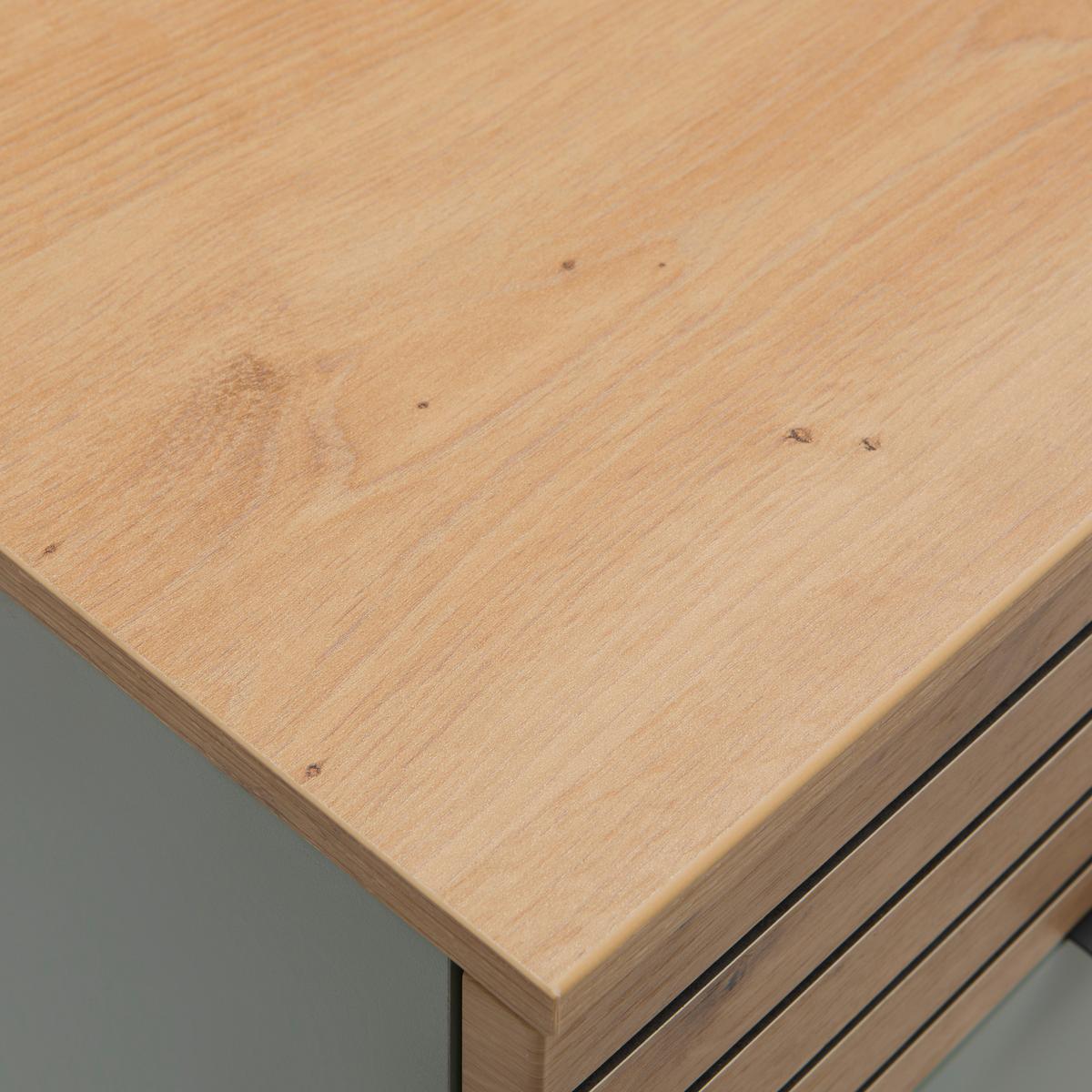 Kommode Bahia-M Grün/Eiche Artisan - Schwarz/Eiche Artisan, MODERN, Holzwerkstoff/Metall (81/101/41cm) - Mömax